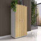 Armário Para Escritório 159,6x 41x 79,2 Cm Cinza/samba