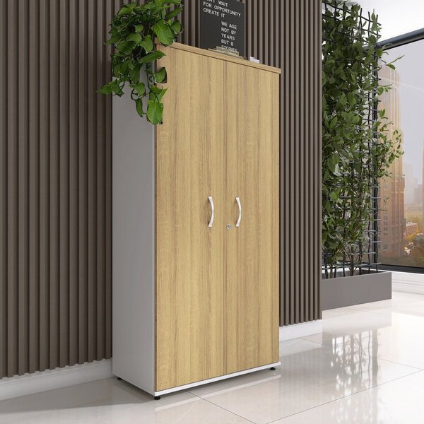 Armário Para Escritório 159,6x 41x 79,2 Cm Cinza/samba