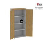 Armário Para Escritório 159,6x 41x 79,2 Cm Cinza/samba