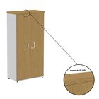 Armário Para Escritório 159,6x 41x 79,2 Cm Cinza/samba