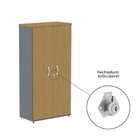 Armário Para Escritório 159,6x 41x 79,2 Cm Grafito/samba