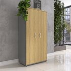 Armário Para Escritório 159,6x 41x 79,2 Cm Grafito/samba