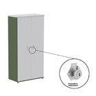 Armário Para Escritório 159,6x 41x 79,2 Cm Salvia/cinza