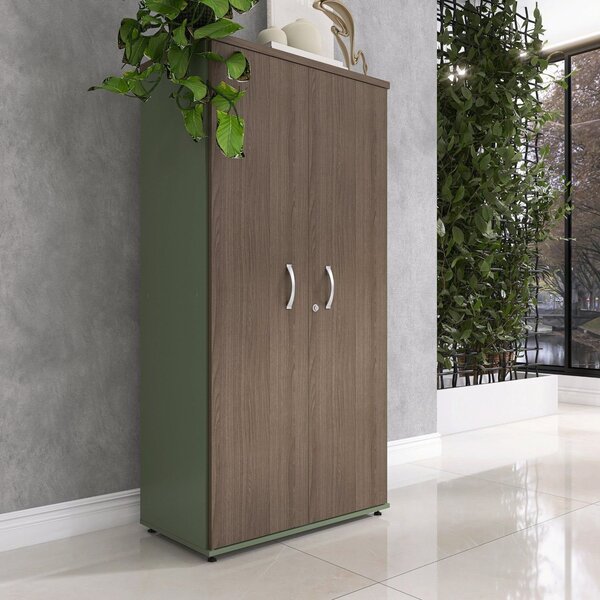 Armário Para Escritório 159,6x 41x 79,2 Cm Salvia/walnut