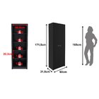 Armário Para Escritório 171,5x60cm Com 2 Portas E 5 Prateleir