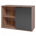 Armário Para Escritório 1 Porta 1 Prateleira Office Castanho/