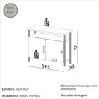 Armário Para Escritório 2 Portas 100% Mdf Freijo/ Off White