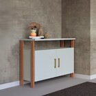 Armário Para Escritório 2 Portas 100% Mdf Freijo/ Off White