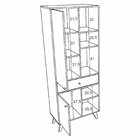 Armário Para Escritório 2 Portas 1 Gaveta 70cm Toledo