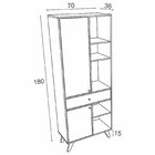 Armário Para Escritório 2 Portas 1 Gaveta 70cm Toledo