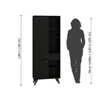 Armário Para Escritório 2 Portas 1 Gaveta 70cm Toledo