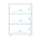 Armário Para Escritório 2 Portas 1 Prateleira Branco