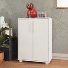 Armário Para Escritório 2 Portas 1 Prateleira Branco