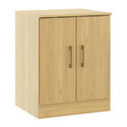 Armário Para Escritório 2 Portas 1 Prateleira Carvalho Dakar