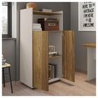 Armário Para Escritório 2 Portas 2 Prateleiras Caemmun Louro