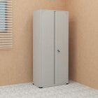 Armário Para Escritório 2 Portas 4 Prateleiras Aço Ap402sl  D