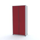 Armário Para Escritório 2 Portas 4 Prateleiras Aço Ap402sl  D