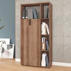 Armário Para Escritório 2 Portas 4 Prateleiras Castanho Bam 1