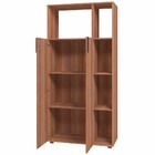 Armário Para Escritório 2 Portas 4 Prateleiras Castanho Bam 1