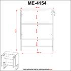 Armário Para Escritório 2 Portas Amendoa/preto Me4154 - Tecno