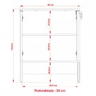 Armário Para Escritório 2 Portas Amendoa/preto Me4154 - Tecno