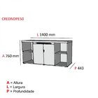 Armário Para Escritório 2 Portas Com Chave 4 Nichos Pe50