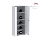 Armário Para Escritório 2 Portas Com Chave Aço 4 Prateleiras