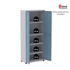 Armário Para Escritório 2 Portas Com Chave Aço 4 Prateleiras