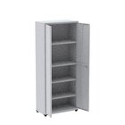 Armário Para Escritório 2 Portas Com Chave Aço 4 Prateleiras