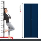 Armário Para Escritório 2 Portas Com Chave Aço 4 Prateleiras