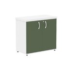 Armário Para Escritório 2 Portas Com Chave Branco/salvia