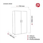 Armário Para Escritório 2 Portas Com Chave Maxxi