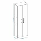 Armário Para Escritório 2 Portas Com Chave Nt 4020