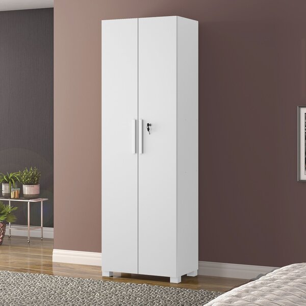 Armário Para Escritório 2 Portas Com Chave Nt 4020 Branco New