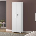 Armário Para Escritório 2 Portas Com Chave Nt 4020 Branco New