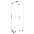 Armário Para Escritório 2 Portas Com Chave Nt 4020 Branco New