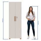 Armário Para Escritório 2 Portas Com Chave Nt 4020 Freijó Tre