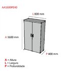 Armário Para Escritório 2 Portas Pe40 Pandin Móveis