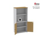 Armário Para Escritório 2 Portas Pivotante Cinza/samba