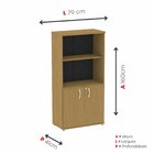 Armario Para Escritório 2 Portas Pivotante Samba