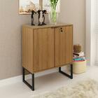 Armário Para Escritório 2 Portas Preto Me4154 - Tecno Mobili