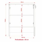 Armário Para Escritório 2 Portas Preto Me4154 - Tecno Mobili