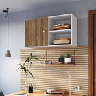 Armario Para Escritório Aéreo 1 Porta E 1 Prateleira 90cm