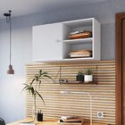 Armario Para Escritório Aéreo 1 Porta E 1 Prateleira 90cm