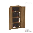 Armário Para Escritório Alto 1600x680x360 Aal160pe27 Espresso