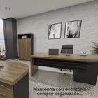 Armário Para Escritório Alto 2 Portas Com Chave Em Tamburato