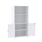 Armário Para Escritório Alto 2 Portas Com Chave Semi Aberto P