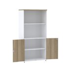 Armário Para Escritório Alto 2 Portas Com Chave Semi Aberto P