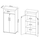 Armário Para Escritório Alto 2 Portas Com Nicho E Chave Em Ta