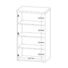 Armário Para Escritório Alto  2 Portas Em Tamburato Toq